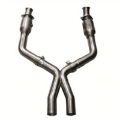 Picture of Kooks 05-10 Ford Mustang GT 4-6L 3V Auto-Manual 3in x 3in Race Exhaust Cat X Pipe Kooks HDR Req