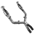 Picture of Kooks 05-10 Ford Mustang GT 4-6L 3V Auto-Manual 3in x 3in Race Exhaust Cat X Pipe Kooks HDR Req