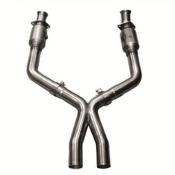 Picture of Kooks 05-10 Ford Mustang GT 4-6L 3V Auto-Manual 3in x 2 1-2in OEM Cat X Pipe Kooks HDR Req