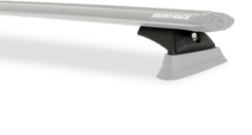 Picture of Rhino-Rack 18-21 Jeep Wrangler 4 Door SUV Heavy Duty RCL 2 Bar Backbone Roof Rack - Silver