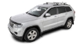 Picture of Rhino-Rack 11-20 Jeep Grand Cherokee 4 Door SUV Heavy Duty RCL 2 Bar Roof Rack - Silver