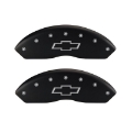 Picture of MGP Front set 2 Caliper Covers Engraved Front Bowtie Red finish silver ch