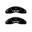 Picture of MGP Front set 2 Caliper Covers Engraved Front HHR Black finish silver ch