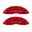 Picture of MGP Front set 2 Caliper Covers Engraved Front With out stripes-Dodge Red finish silver ch