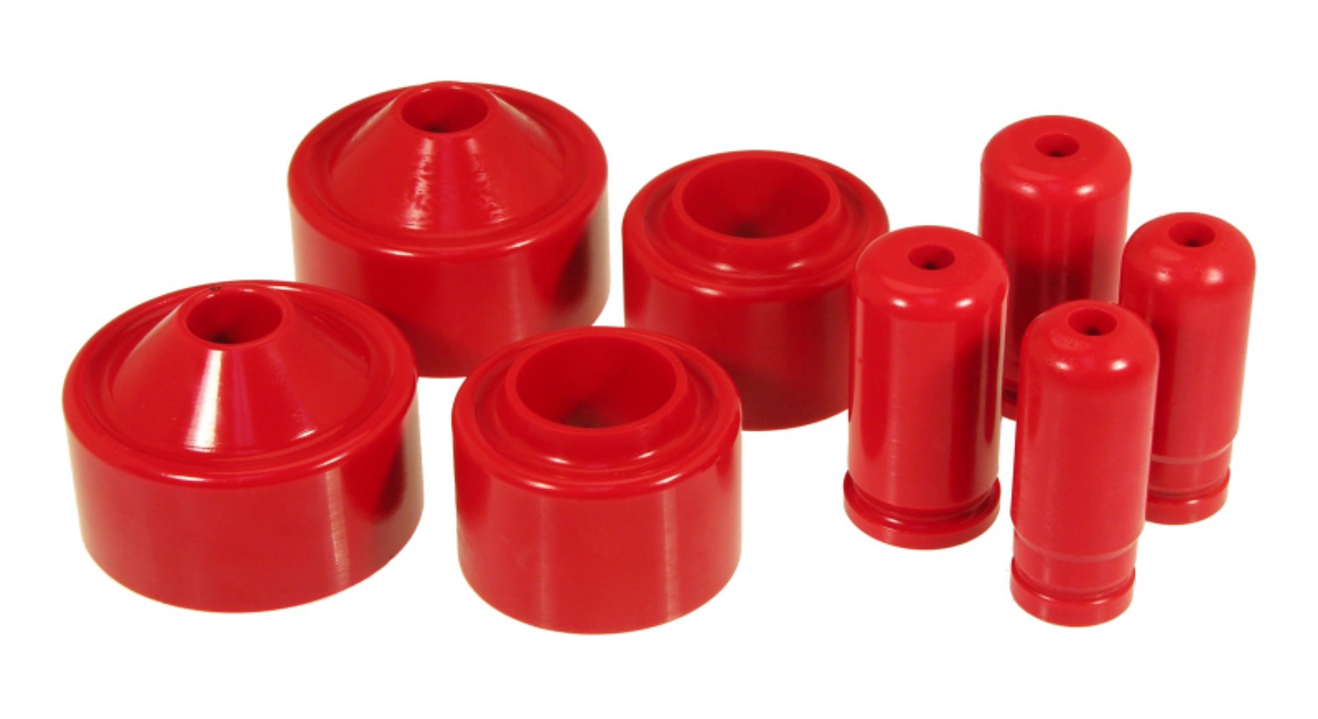 Picture of Prothane 07+ Jeep JK 2in Lift Coil Spring Isolator - Red