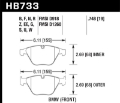 Picture of Hawk DTC-80 2013 BMW Z4 Front Racing Brake Pads