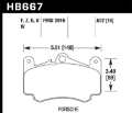 Picture of Hawk DTC-80 99-12 Porsche 911 996/997 Front Race Brake Pads