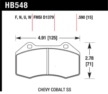 Picture of Hawk DTC-80 16+ Mazda Miata MX-5 Front Race Brake Pads