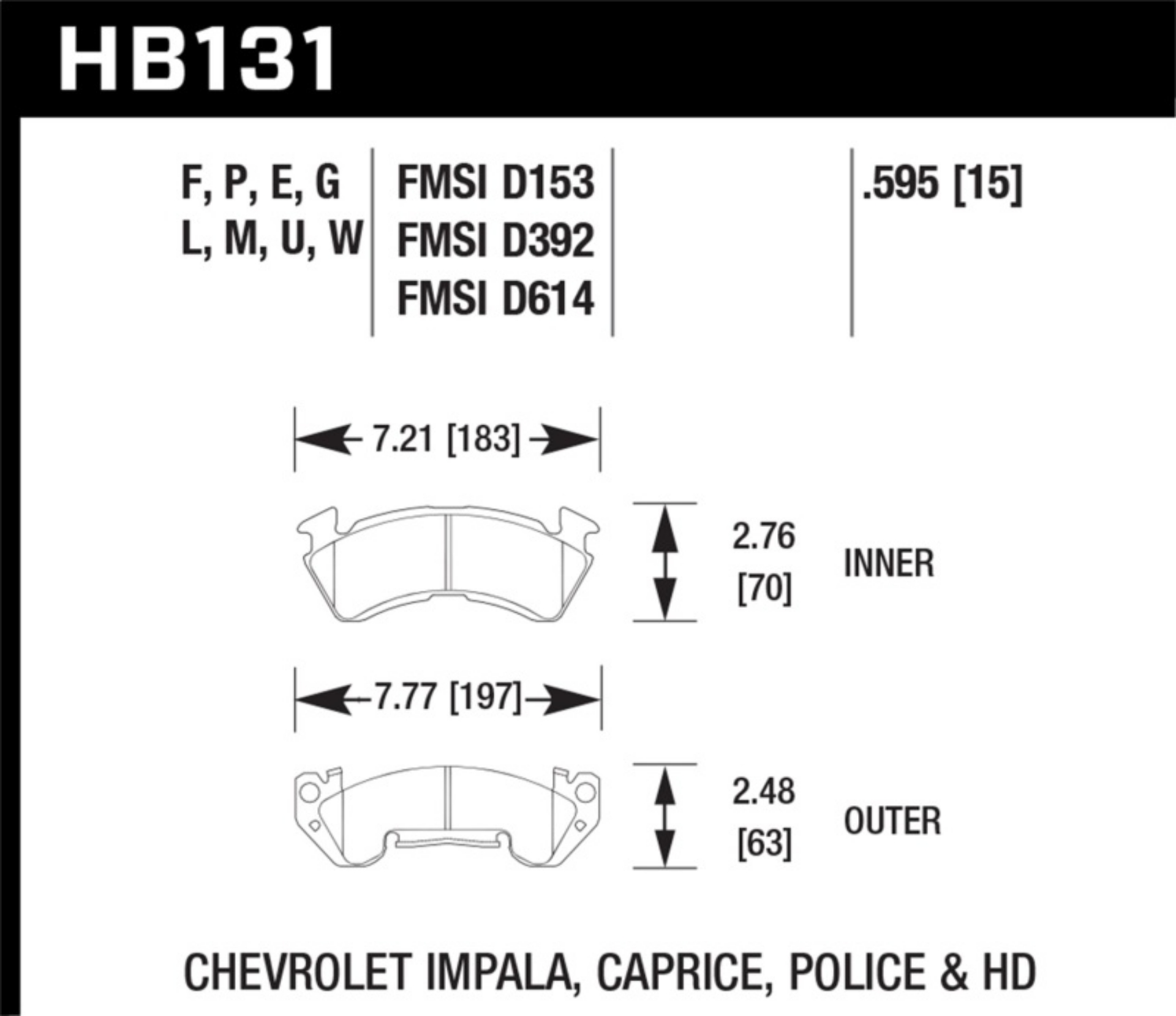 Picture of Hawk DTC-80 79-86 Chevy C20 Front Race Brake Pads