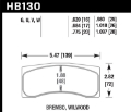 Picture of Hawk DTC-80 Brembo/Wilwood 25mm Race Brake Pads