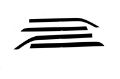 Picture of AVS 07-14 Cadillac Escalade ESV Ventvisor Low Profile Deflectors 4pc - Smoke