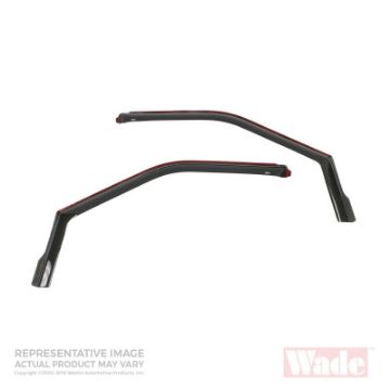 Picture of Westin 2003-2010 Honda Element Wade In-Channel Wind Deflector 2pc - Smoke