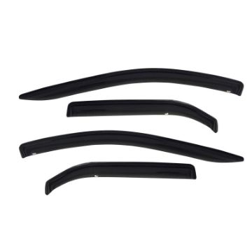 Picture of Westin 2004-2009 Mazda 3 Wagon Wade Slim Wind Deflector 4pc - Smoke