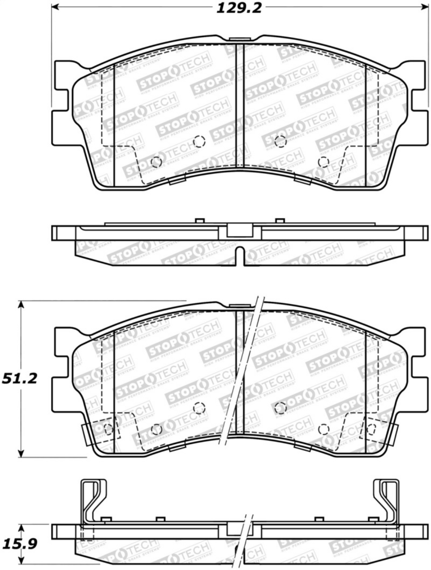Picture of StopTech Street Brake Pads
