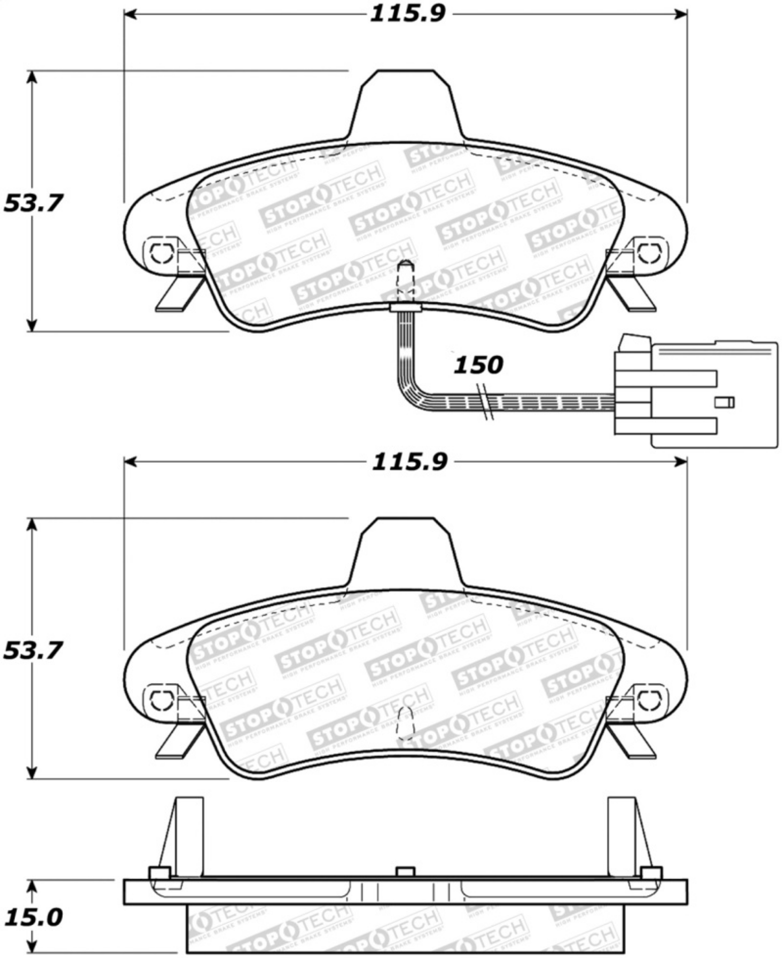 Picture of StopTech Street Brake Pads