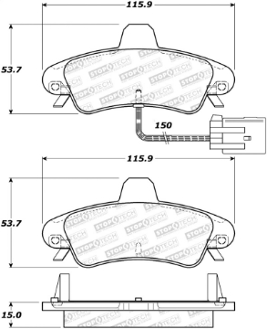 Picture of StopTech Street Brake Pads