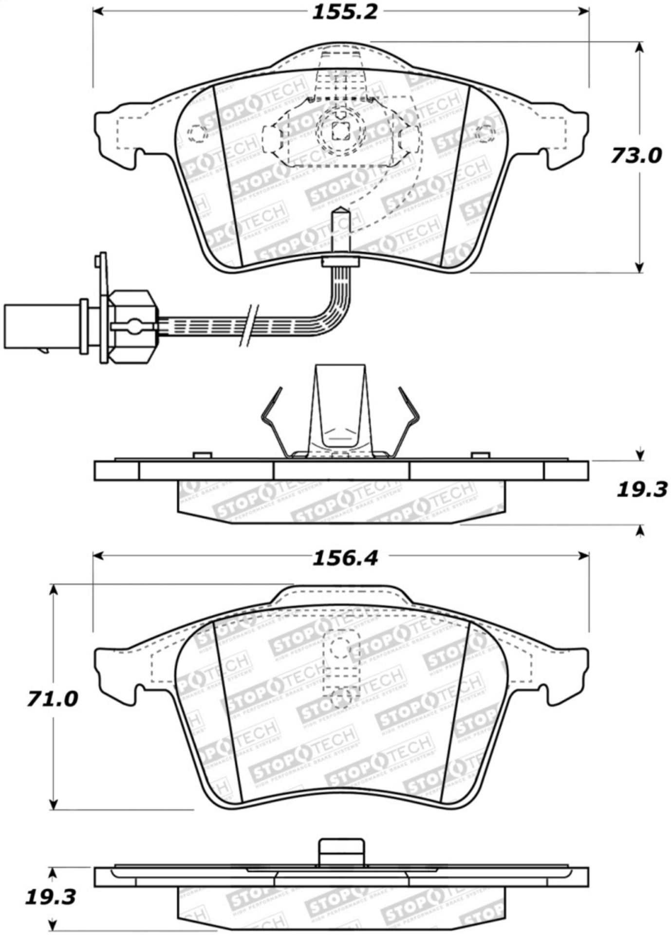 Picture of StopTech Street Brake Pads
