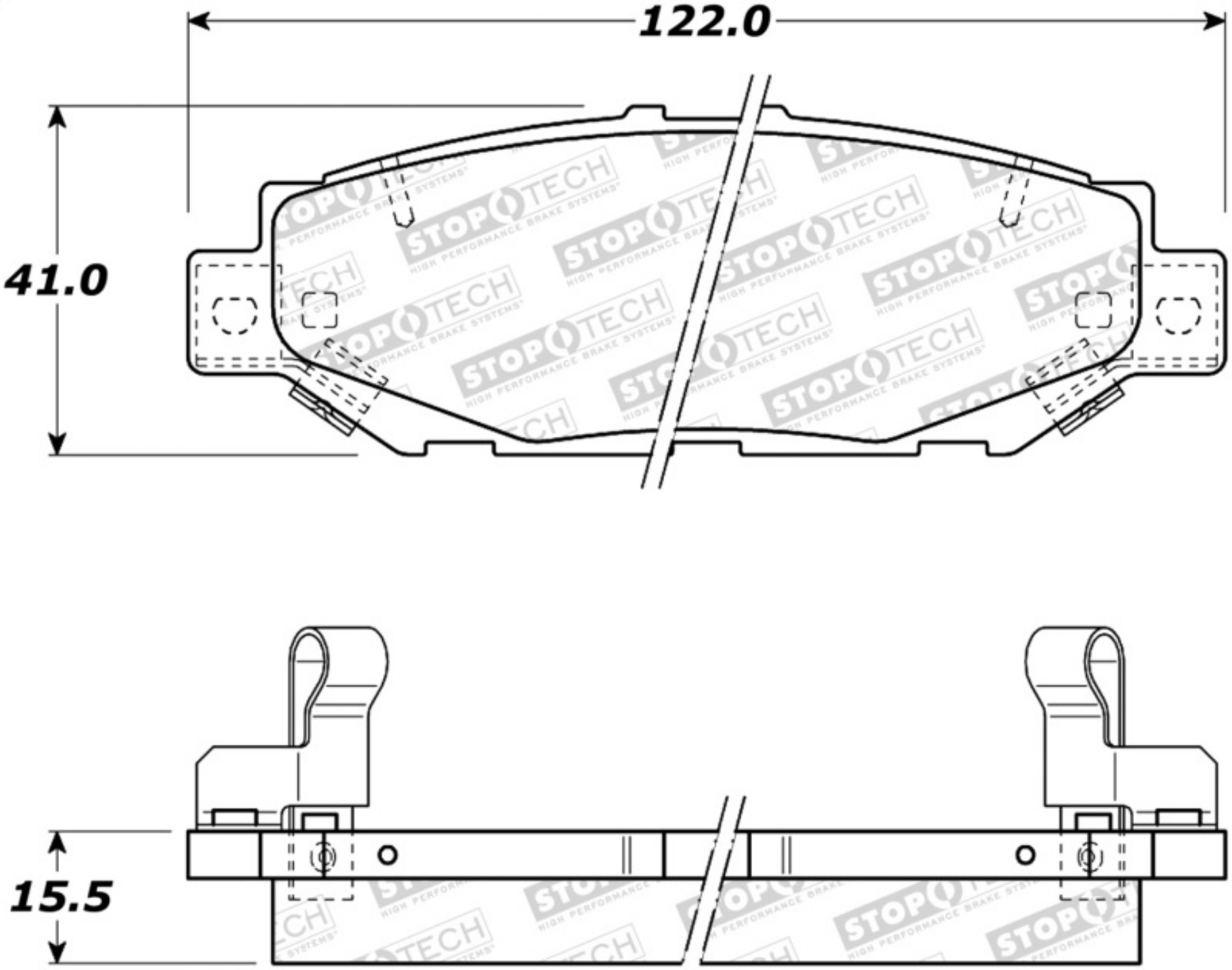 Picture of StopTech Street Brake Pads - Rear