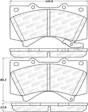 Picture of StopTech Street Select Brake Pads