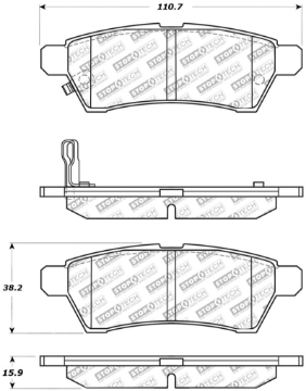 Picture of StopTech Street Select Brake Pads - Front