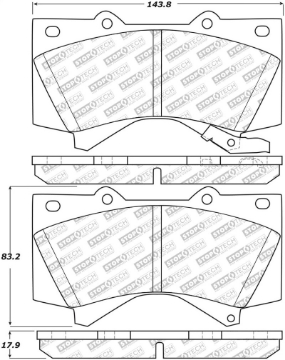 Picture of StopTech Street Select Brake Pads - Front