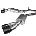 Picture of Kooks 2016+ Chevrolet Camaro SS LT1 6-2L 3in Exhaust w- Catted X-Pipe 4in Black Slash Cut Quad Tips