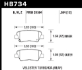 Picture of Hawk 12-15 Hyundai Veloster / 14-15 Kia Forte/Forte Koup DTC-30 Race Rear Brake Pads