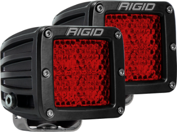 Picture of Rigid Industries D-Series - Diffused Rear Facing High/Low - Red - Pair