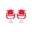 Picture of Power Stop 01-05 Acura EL Front Red Calipers w-Brackets - Pair