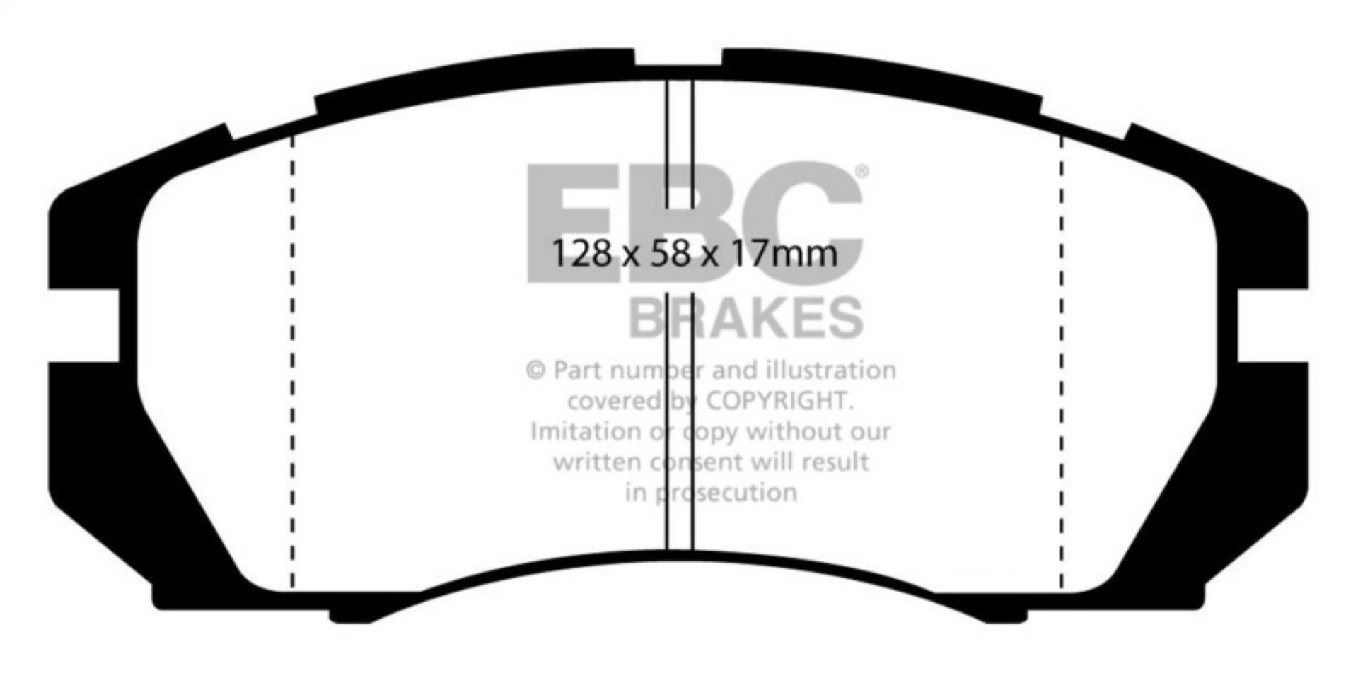 Picture of EBC 95-96 Subaru Impreza 2-2 Bluestuff Front Brake Pads