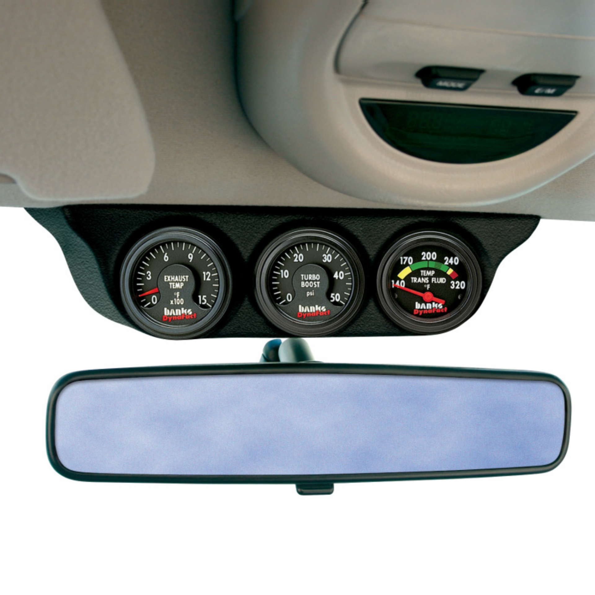 Picture of Banks Power 03-07 Dodge Ram/99-07 Ford SD Overhead Console Pod - 3 Gauge
