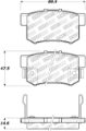 Picture of StopTech Street Touring 08-10 Honda Accord EX/EX-L Coupe Rear Brake Pads