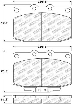 Picture of StopTech Street Touring 89-95 Mazda RX7 Front Brake Pads
