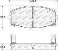 Picture of StopTech Street Touring 87-92 MK3 Supra Front Brake Pads