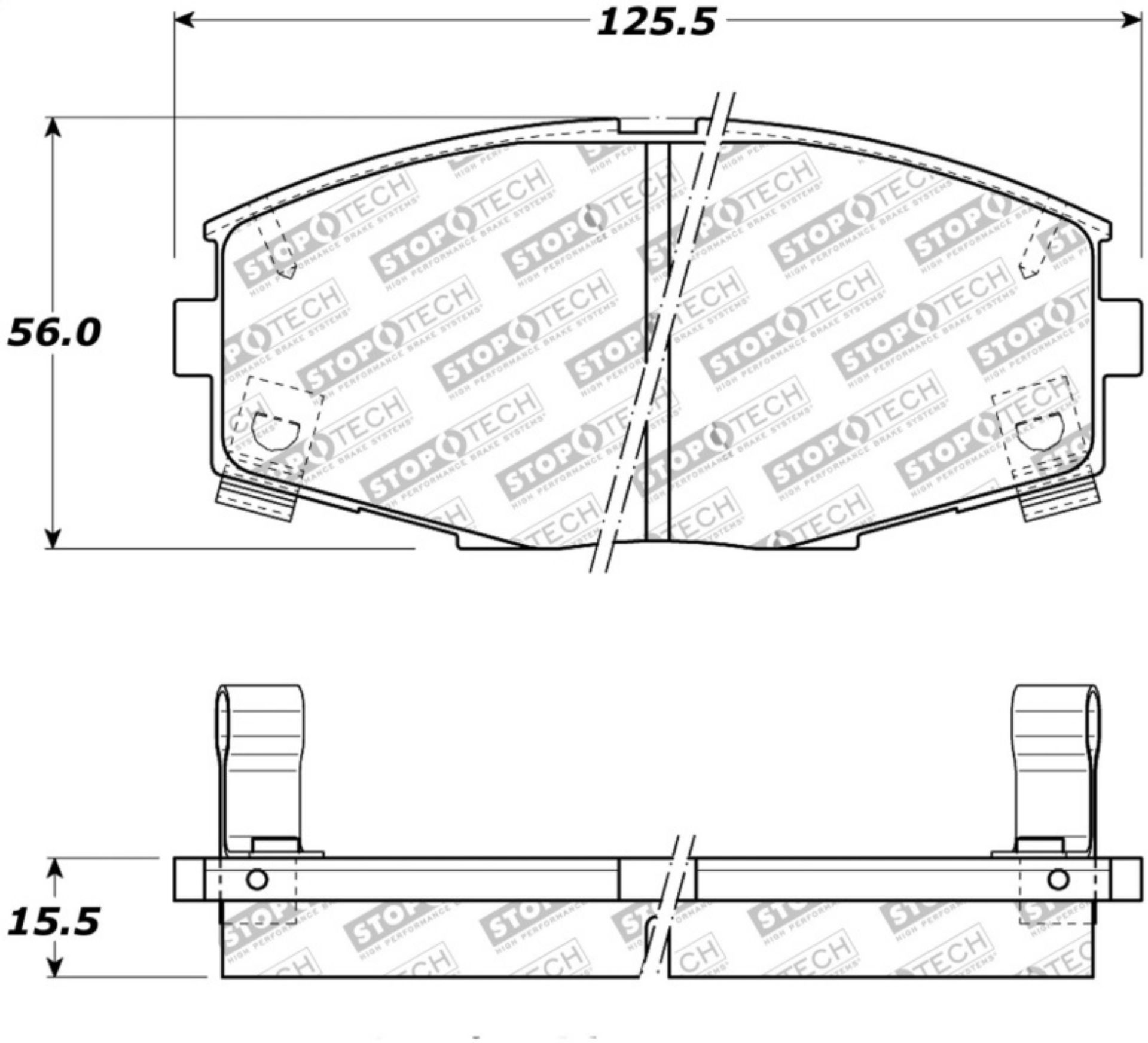 Picture of StopTech Street Touring 87-92 MK3 Supra Front Brake Pads