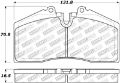 Picture of StopTech Street Touring ST-40 4 Piston Front Caliper Brake Pads