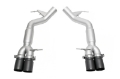 Picture of SOUL 12-18 BMW F06 / F12 / F13 M6 Resonated Muffler Bypass Exhaust - 3.5in Strght Cut Satin Blk Tips