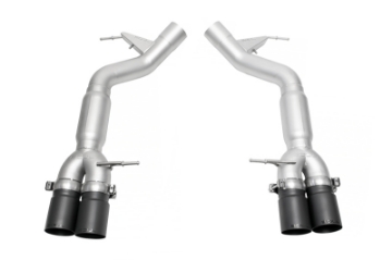 Picture of SOUL 12-18 BMW F06 / F12 / F13 M6 Resonated Muffler Bypass Exhaust - 3.5in Strght Cut Satin Blk Tips