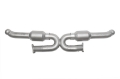 Picture of SOUL 96-98 Porsche 993 Carrera Sport Cat Converter X-Pipe (96-98 w/ Gillet Flange - OBD2)