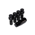 Picture of Vossen 28mm Lock Bolt - 14x1.5 - 17mm Hex - Cone Seat - Black (Set of 4)
