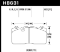 Picture of Hawk 14-15 Chevrolet Camaro 7.0L Z28 (Incl.Pad Wear Sensor) Front ER-1 Brake Pads