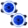 Picture of Oracle 11-14 Dodge Charger Pre-Assembled Fog Lights - Blue