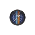 Picture of DeatschWerks 0-100 PSI 1-8in NPT Mechanical Fuel Pressure Gauge 1-5in Diam- Black Housing Blue Face