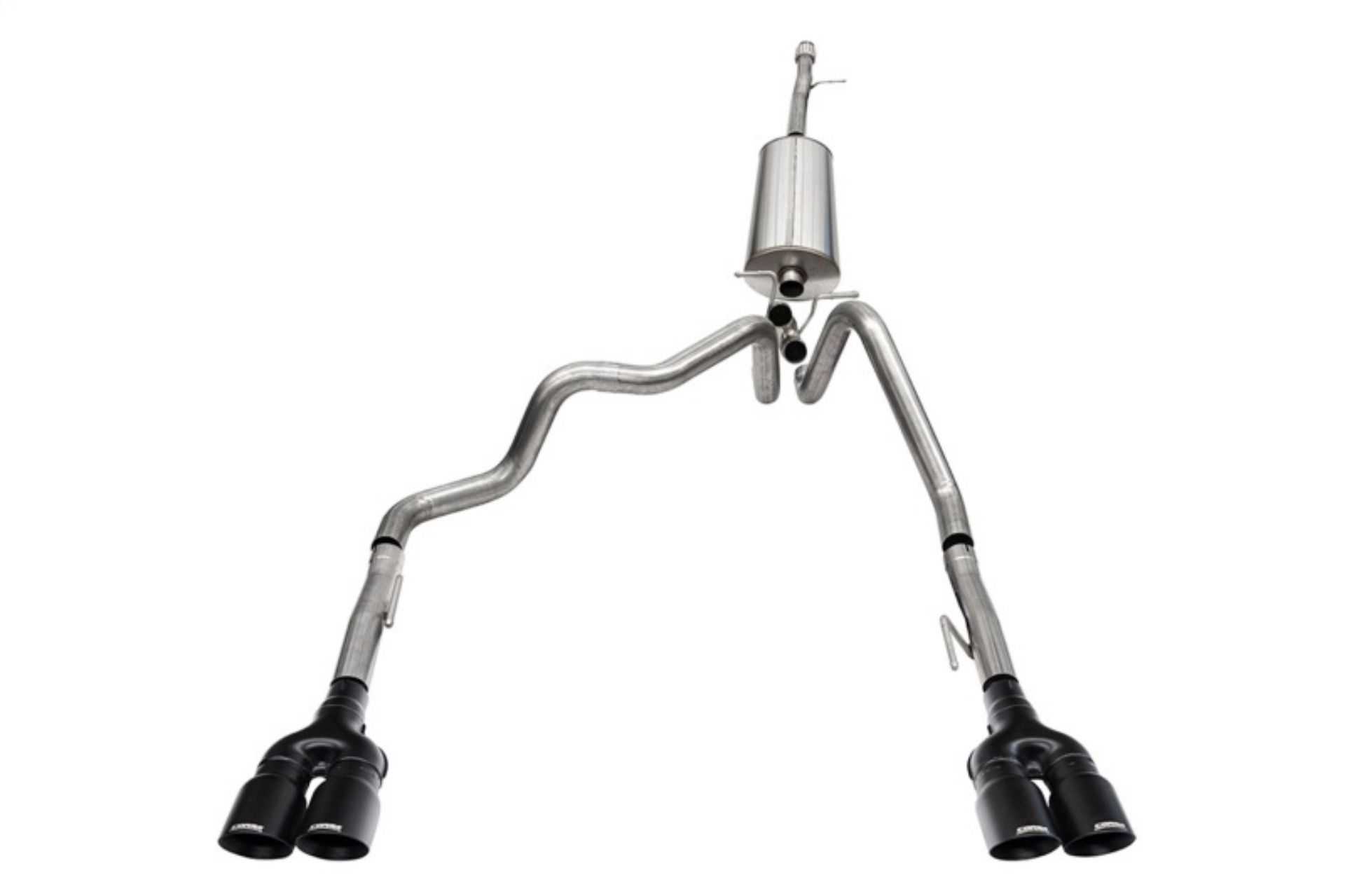Picture of Corsa 19-25 Chevy Silverado 1500 CatBack Dual Rear Exit with Twin 4in Black Powder Ct ProSeries Tips