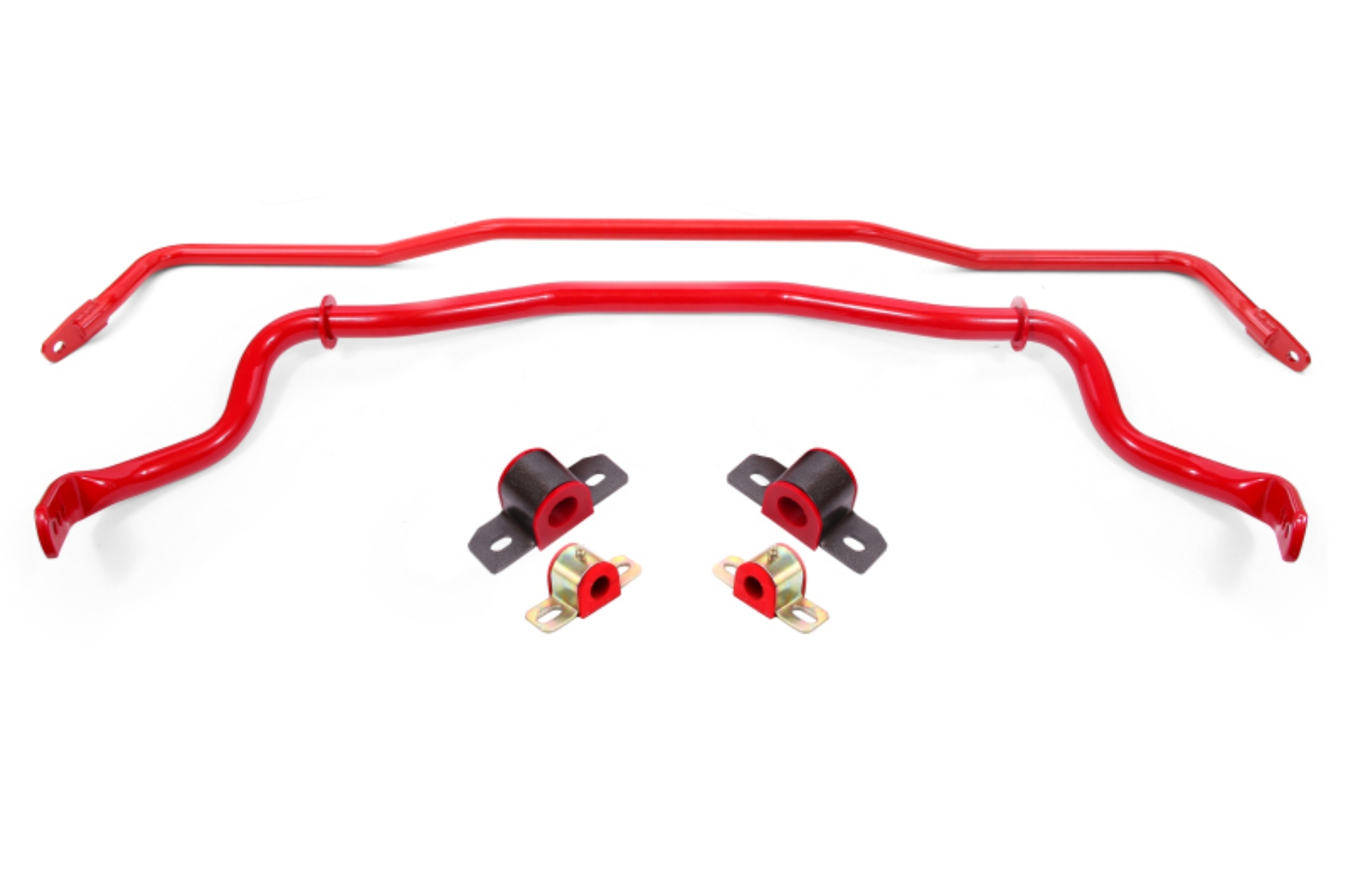 Picture of BMR 15-22 S550 Mustang Sway Bar Kit with Bushings Front and Rear Red