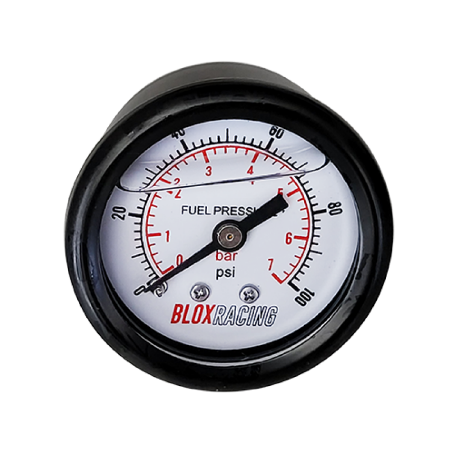Picture of BLOX Racing Liquid-Filled Fuel Pressure Gauge 0-100psi White Face
