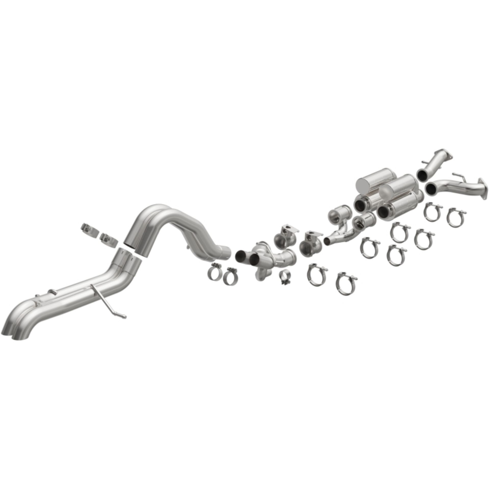 Picture of MagnaFlow System Overland Cat-Back 22-23 Ford Bronco Raptor 3-0L