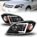 Picture of ANZO 05-10 Chevrolet Cobalt - 07-10 Pontiac G5 LED Projector Headlights w- Seq Black Housing