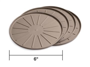Picture of WeatherTech Round Coaster Set 6in- - Terracotta Set of 4