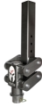 Picture of Gen-Y Spartan Torsion-Flex 5in Offset 4in SQ Tube Gooseneck 2-5/16in Coupler Extended Height